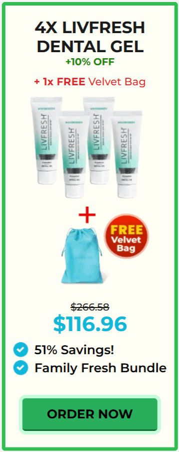 LivFresh Gel Toothpaste 12